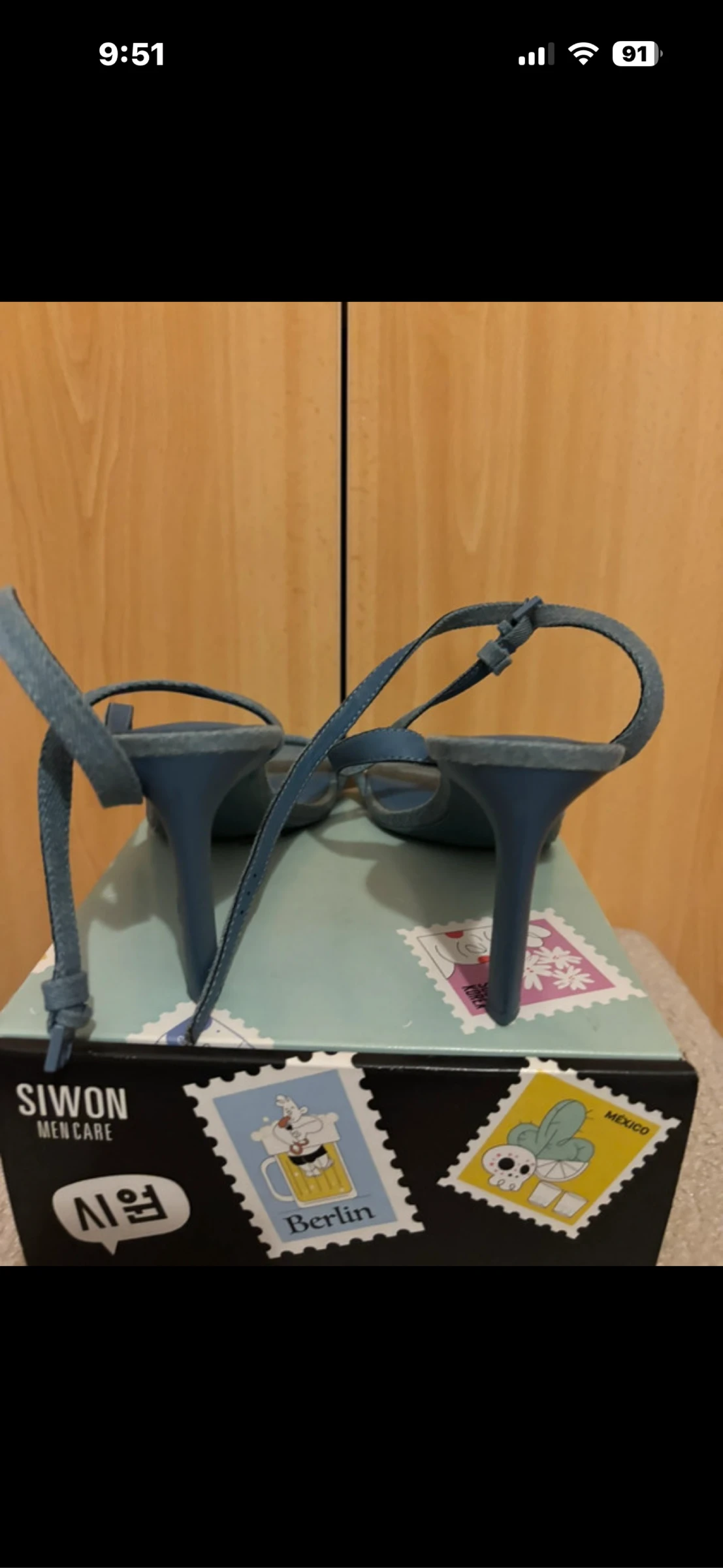 Sandálias Stradivarius Denim – photo 4